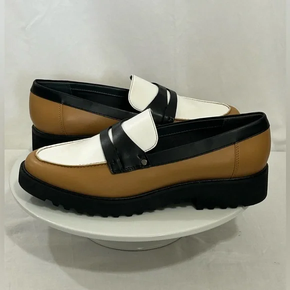 Franco Sarto - Women’s Loafers in Black, White, and Tan - Picture 6 of 15